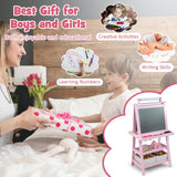 BABY JOY Kids Art Easel, 3 in 1 Double-Sided Standing Easel for Toddlers
