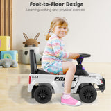 Ride On Push Police Car, Toddler Foot-to-Floor Sliding Toy with Siren