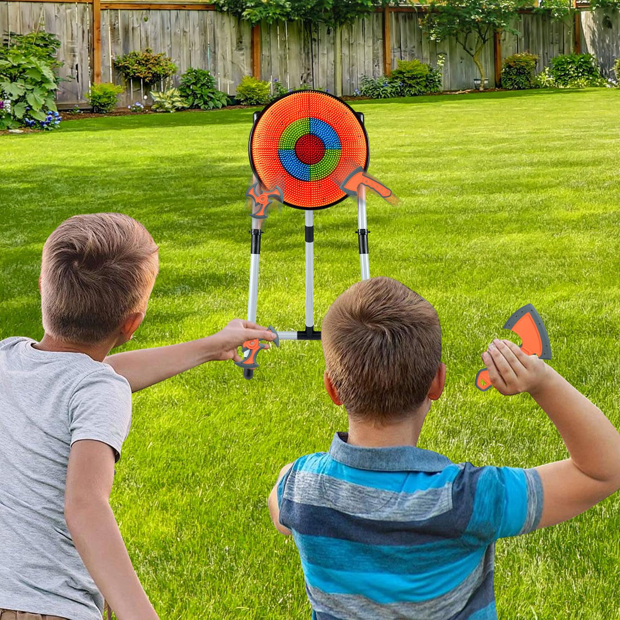 3 in 1 Throwing Target Set, Kids Throwing Game w/3 Throwing Axes