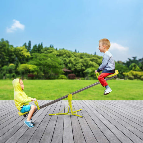 Swivel Children Teeter Totter Outdoor Play Set for 2 Children