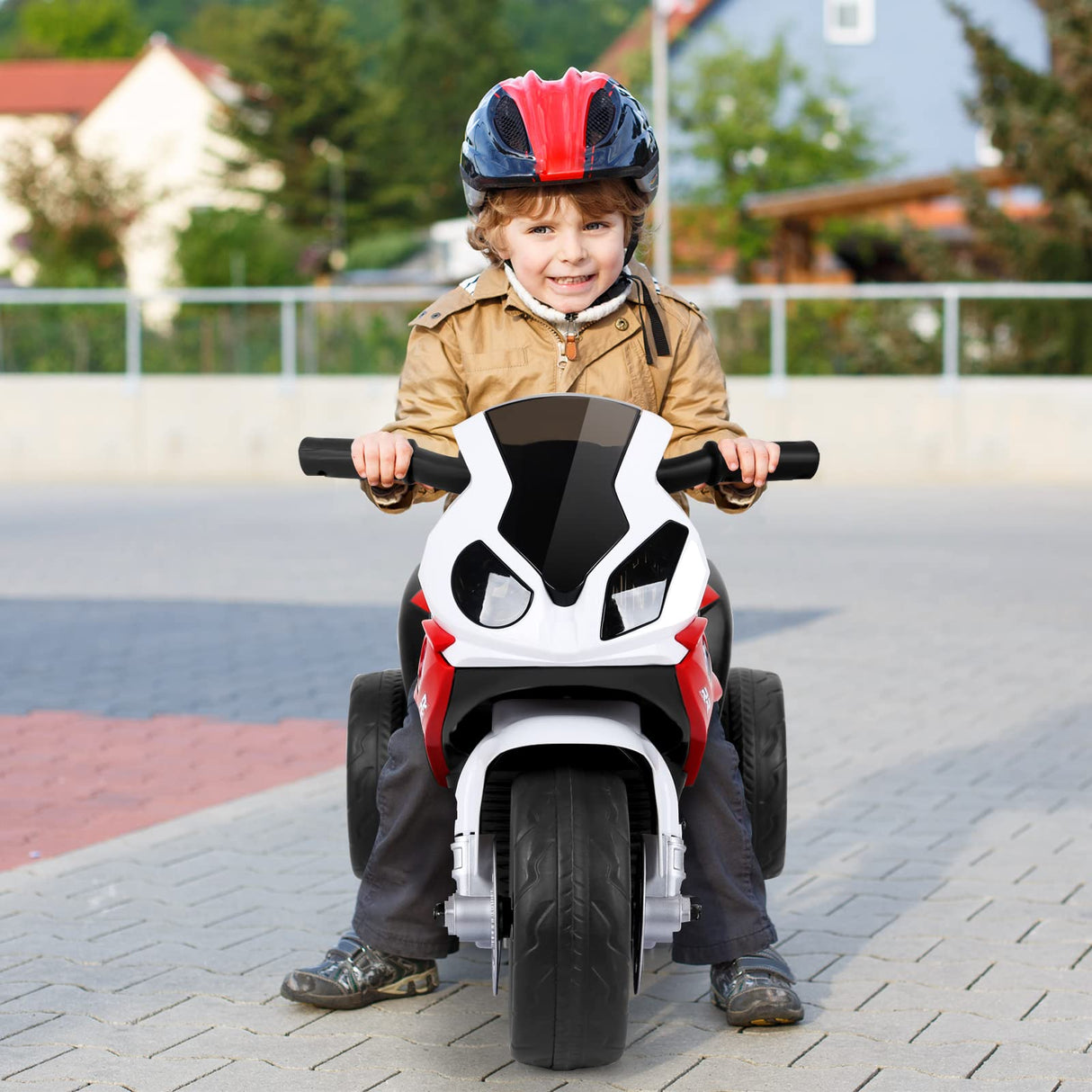 HONEY JOY Electric Ride on Motorcycle Licensed BMW 6V Battery Powered Toy