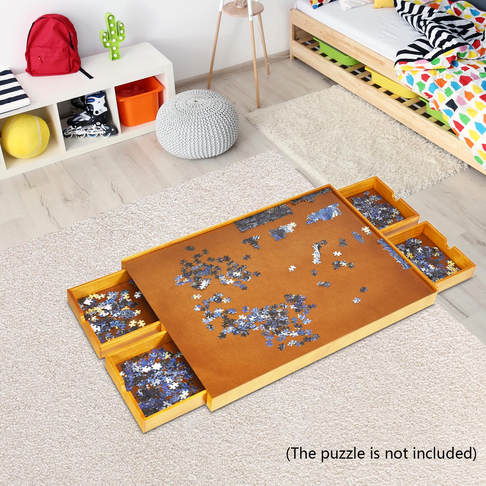 HONEY JOY 1500 PCS Wooden Puzzle Table – Babyjoy