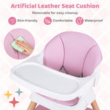 BABY JOY 9-in-1 Convertible High Chair, Kids Table and Chair Set