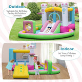 Inflatable Bounce House, Kids Jumping Castle w/Slide