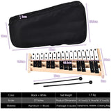 HONEY JOY Kids 27-Note Glockenspiel Xylophone, Glockenspiel Xylophone for Toddlers w/27 Metal Keys, Percussion Instrument