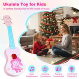 21 Inch Ukulele Guitar for Kids, Children Mini Ukulele with 4 Nylon Strings and 12 Frets for Beginners