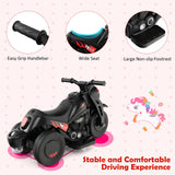 HONEY JOY Kids Motorcycle 6V Battery Powered Ride on Motorbike with Bubble Maker