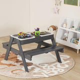 Kids 4-in-1 Sand and Water Table with Removable Boxes and Umbrella