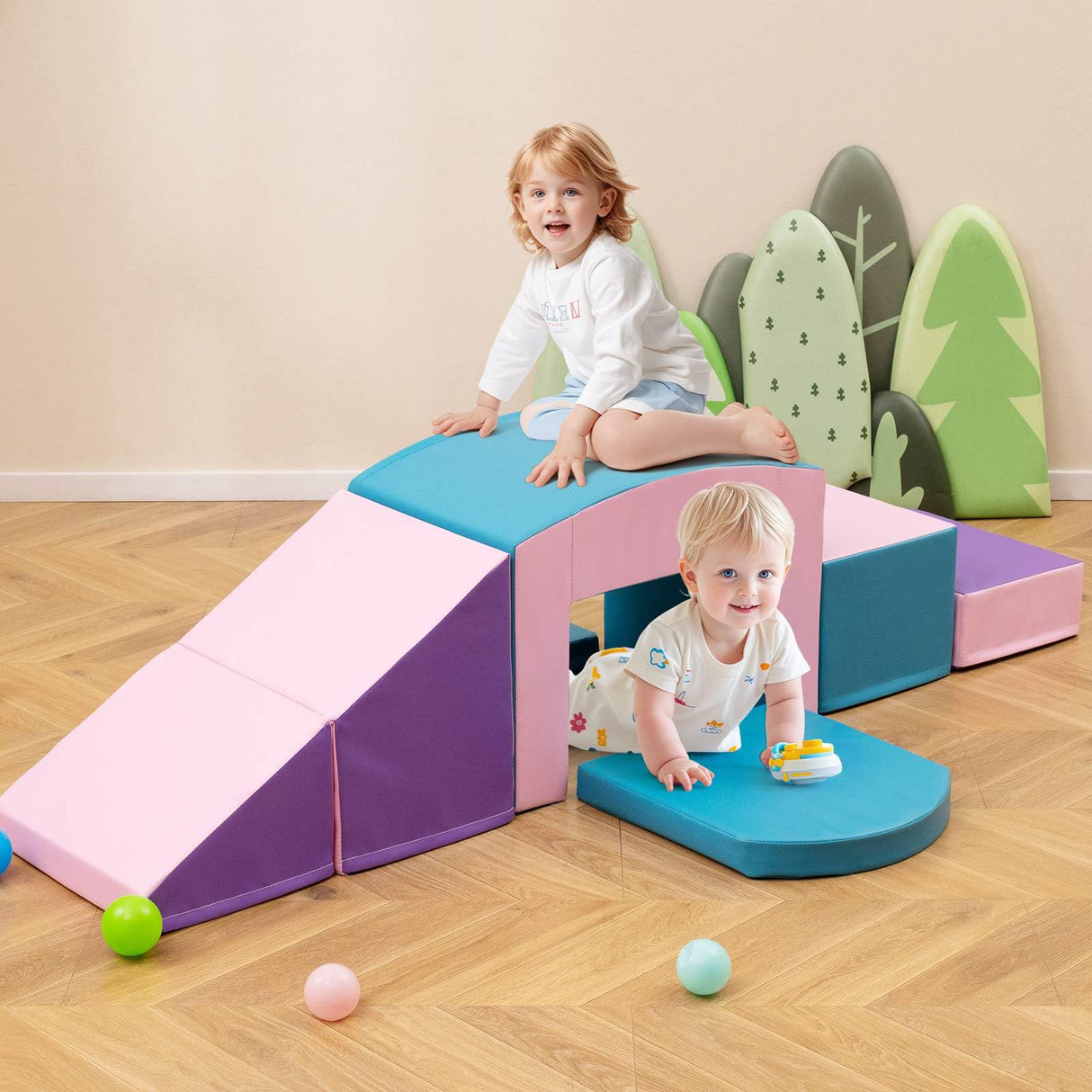 6 PCS Foam Climbing Blocks - Baby Joy