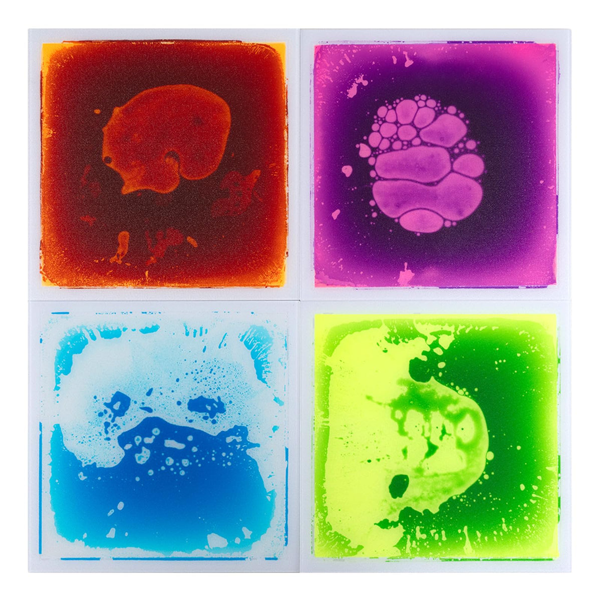 HONEY JOY Glow-in-the-Dark Liquid Sensory Floor Tiles for Toddlers