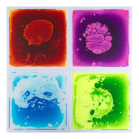 HONEY JOY Glow-in-the-Dark Liquid Sensory Floor Tiles for Toddlers