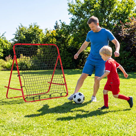 Foldable Soccer Rebounder Net with Adjustable Bounce Back