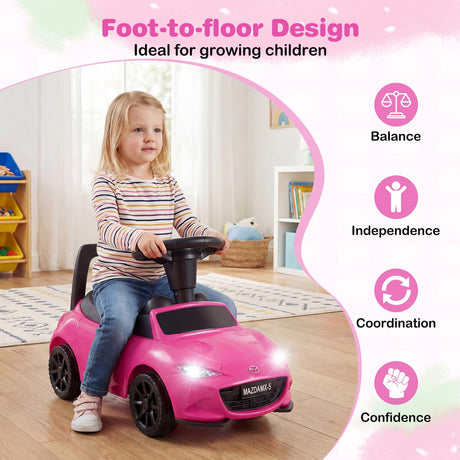 HONEY JOY Toddler Ride on Toy, Foot to Floor Kid Sliding Car with Under-Seat Storage