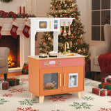 Kids Kitchen Playset, Wooden Pretend Play Kitchen