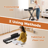 HONEY JOY 88-Key Portable Digital Piano Keyboard with Stand Electric Piano