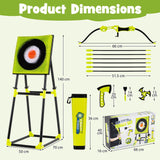 4 in 1 Throwing Target Set, Kids Throwing Game w/Bristle Target