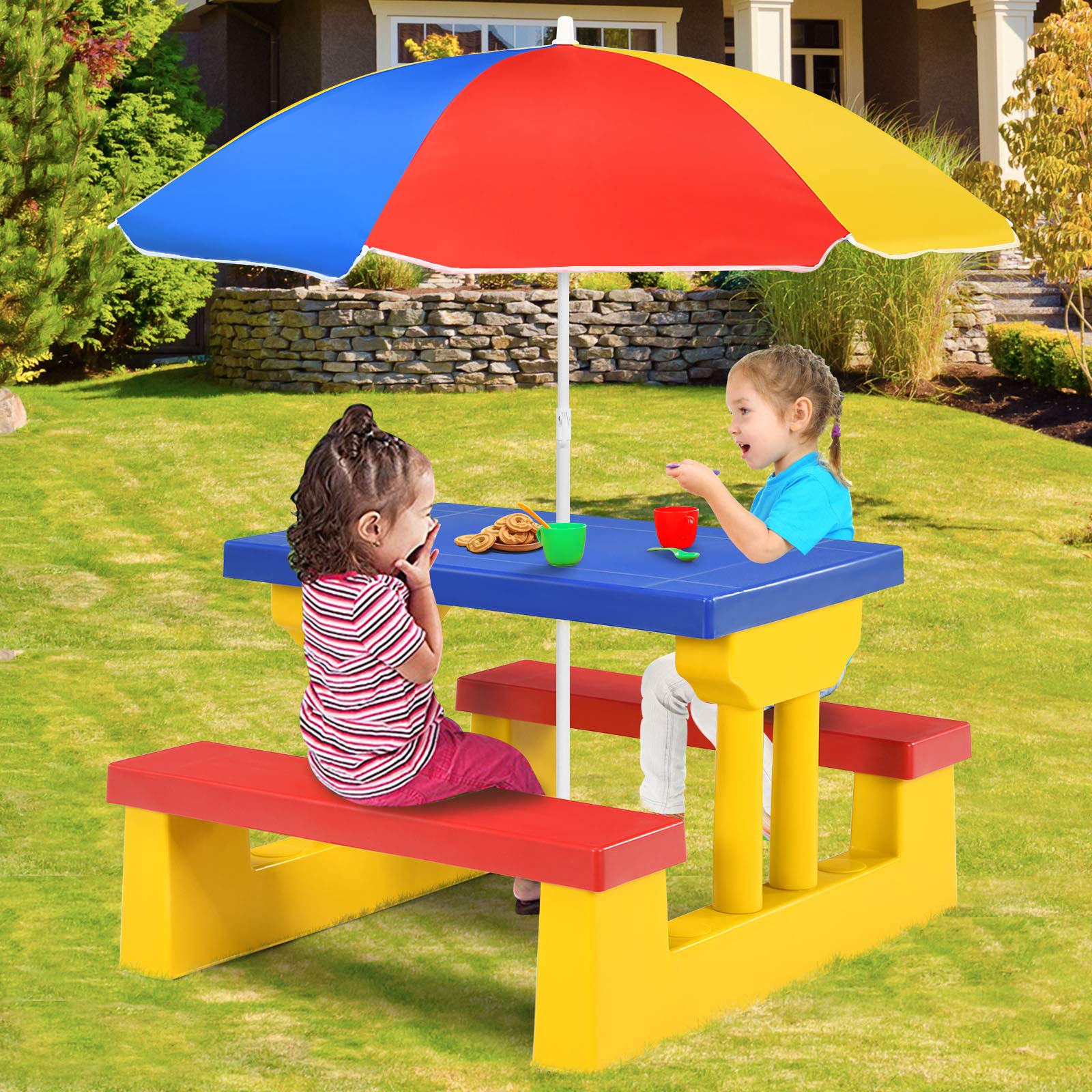 Kids picnic table bench best sale