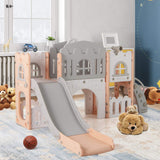 HONEY JOY All in 1 L-Shaped Slide for Toddlers Age 1-3