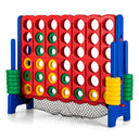 Giant Connect 4 in A Row with 42 Jumbo Rings for Garden & Beach