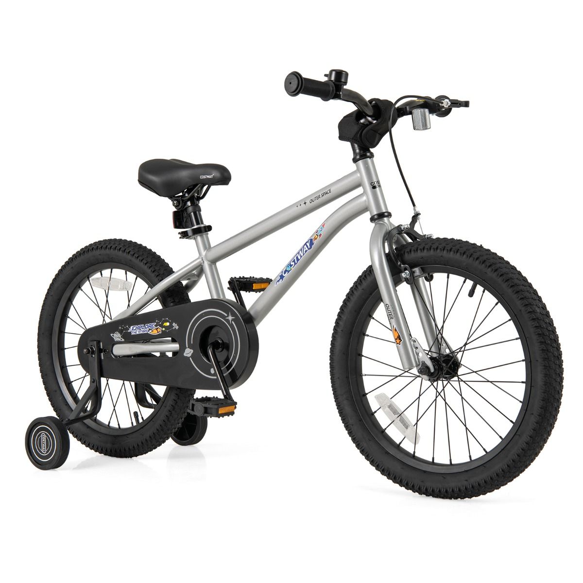 HONEY JOY 14 16 18 Inch Kid’s Bike Bicycle Removable Training Wheels for 3-8 Years
