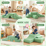 Kids Climbing Foam Blocks Playset with Removable Velvet Covers