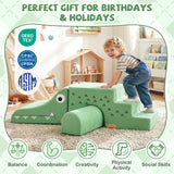 Kids Climbing Foam Blocks Playset with Removable Velvet Covers