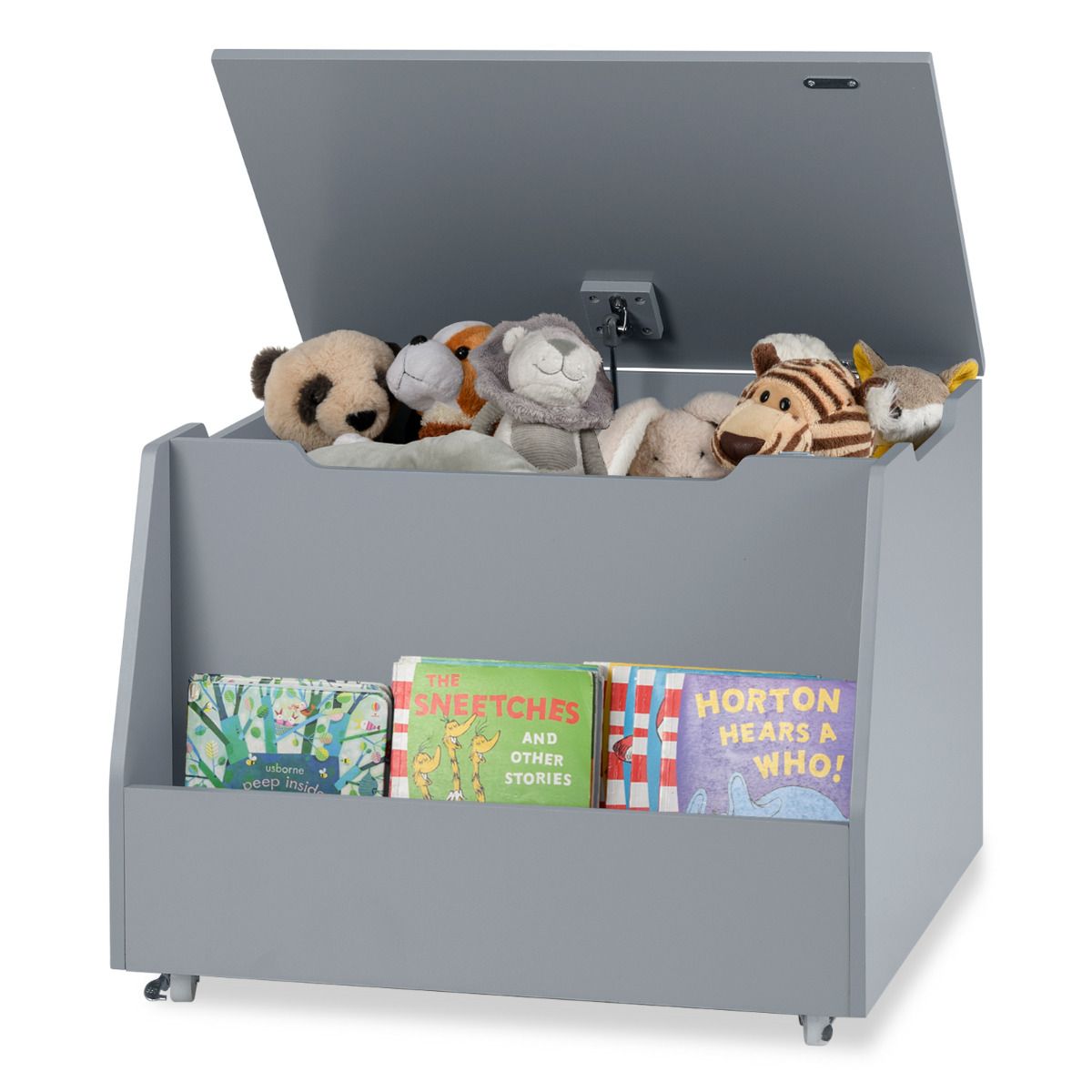Kids Toy Box Wooden Mobile Toy Storage Organizer – Babyjoy