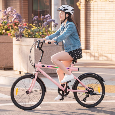 Lighted Cycling Bike with Adjustable Handlebar and Seat