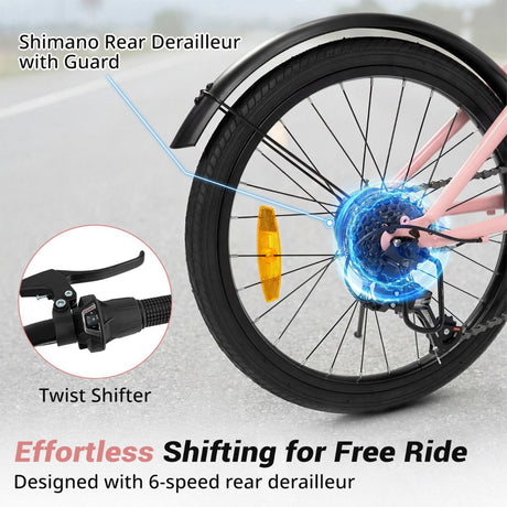 Lighted Cycling Bike with Adjustable Handlebar and Seat