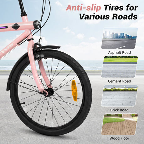 Lighted Cycling Bike with Adjustable Handlebar and Seat