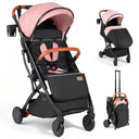 Lightweight Baby Stroller with Adjustable Backrest and Footmuff