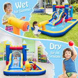 Inflatable Water Slide with Jumping House for Kids Aged 3+