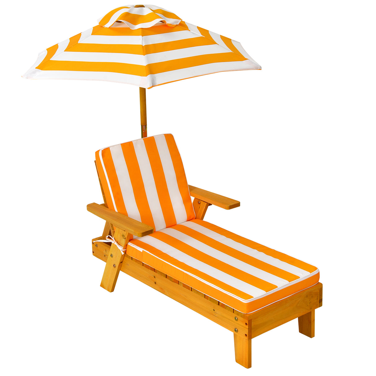 Kids Outdoor Chaise Lounge, Patio Wood Lounge Chair