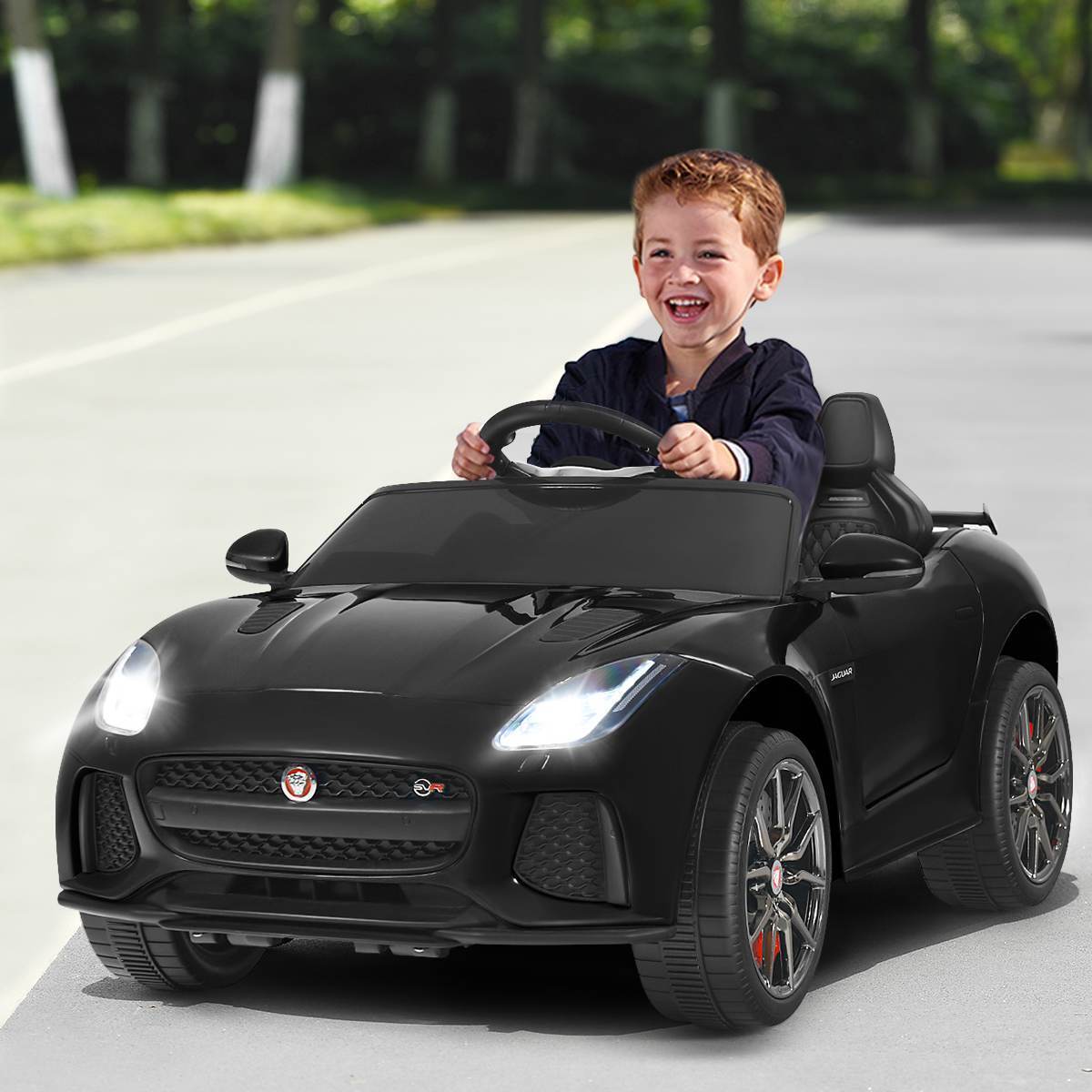 HONEY JOY Ride On Car 12V Licensed Jaguar F-Type SVRBattery