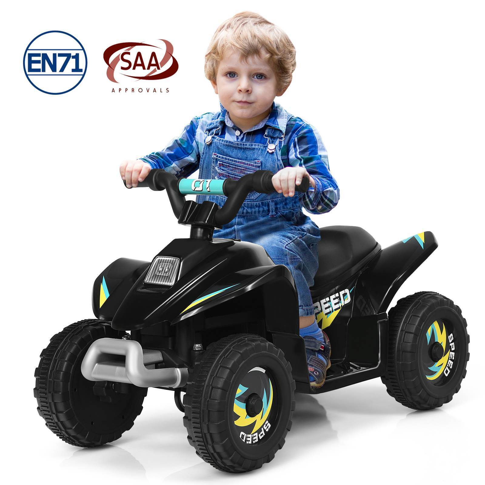 HONEY JOY Kids Ride on ATV Toy Quad Car Motorized Vehicle Electric