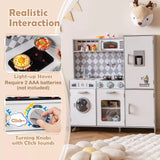 HONEY JOY Kids Kitchen Playset Pretend Play Kitchen Toy Set w/Washing Machine