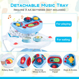 BABY JOY Foldable 6 in 1 Baby Walker Adjustable Toddler Walker Activity Center