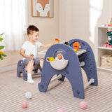HONEY JOY Kid Art Easel Stool Set Magnetic Drawing Board Table w/Building Blocks