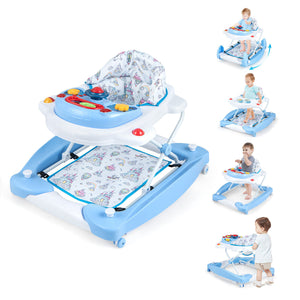 BABY JOY Foldable 6 in 1 Baby Walker Adjustable Toddler Walker Activity Center