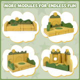 19 Pieces Sunrise Theme Toddler Foam Building Fort