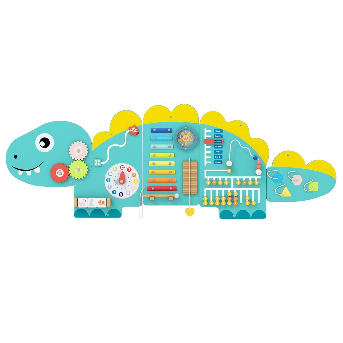 Unicorn Activity Wall Busy Board Panels 11-in-1 Montessori Sensory Board