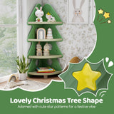 4-Tier Toddler Christmas Tree Bookcase for Kids Room