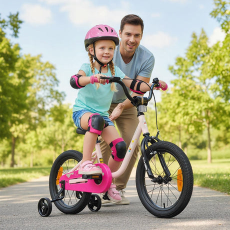 14/16-Inch Children Bicycle with Removable Training Wheels and Adjustable Seat for kids