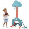HONEY JOY Kids Basketball Hoop, 3 in 1 Toddler Sports Activity Center