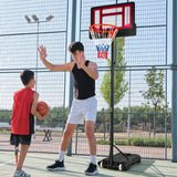 132-251cm Weather-resistance Kids Basketball Hoop with Ball Storage