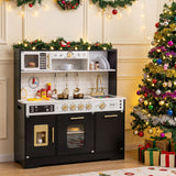 Play Kitchen for Kids with Realistic Lights and Sounds