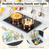 Play Kitchen for Kids with Realistic Lights and Sounds